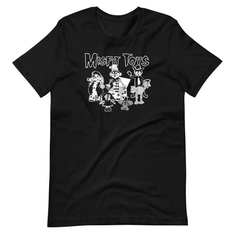 Misfit Toys Parody Black T Shirt