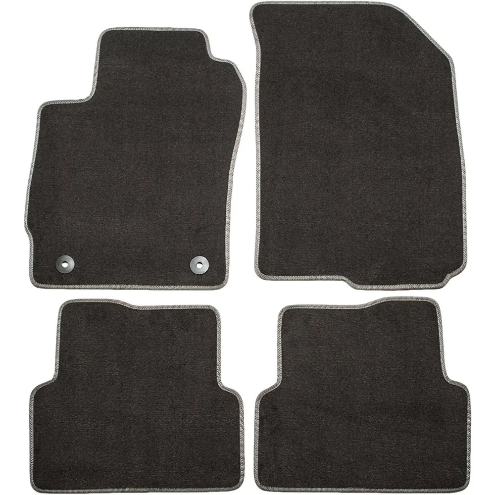 

GM Accessories 19302927 Front and Rear Carpeted Floor Mats in Black