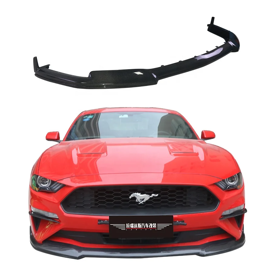 

NEW 2018-2023 Ford Mustang Carbon Fiber Body Kit New Condition Front Lip & Front Splitter Chin Accessories Bumper Type