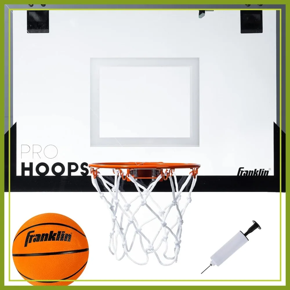 

Mini Basketball Hoop Over Door Set - Indoor Basketball for Bedroom Office