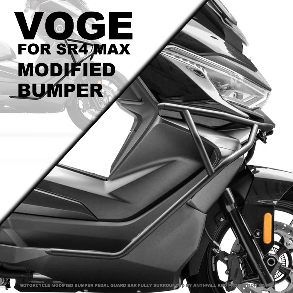 Motorcycle Modified Bumper Pedal Guard Bar Fully Surrounded By Anti-fall Rod Protection Frame FOR VOGE SR4 MAX SR4MAX