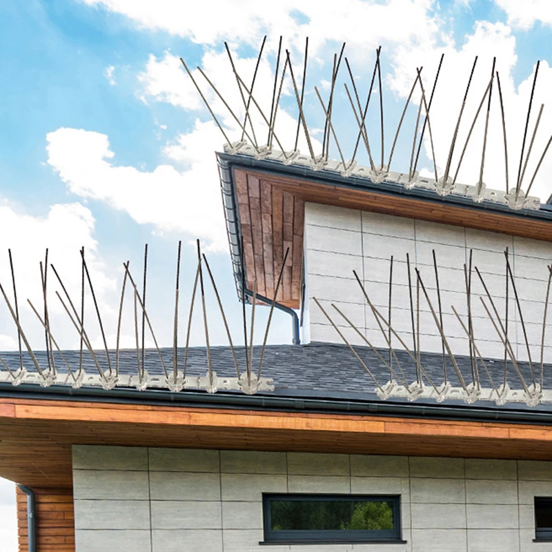 

1 шт., 25 см, отпугиватель птиц, анти-кошка, балкон, пластиковый пьедестал, репеллент для птиц из нержавеющей стали, шипы, сетчатый забор, устройство против птиц