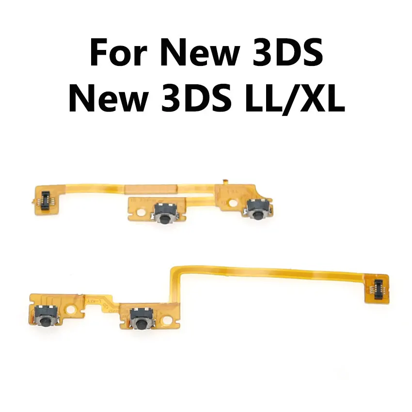 JCD 1/3pcs L R Shoulder Button with Flex Cable For 3DS 3DSLL 3DSXL
