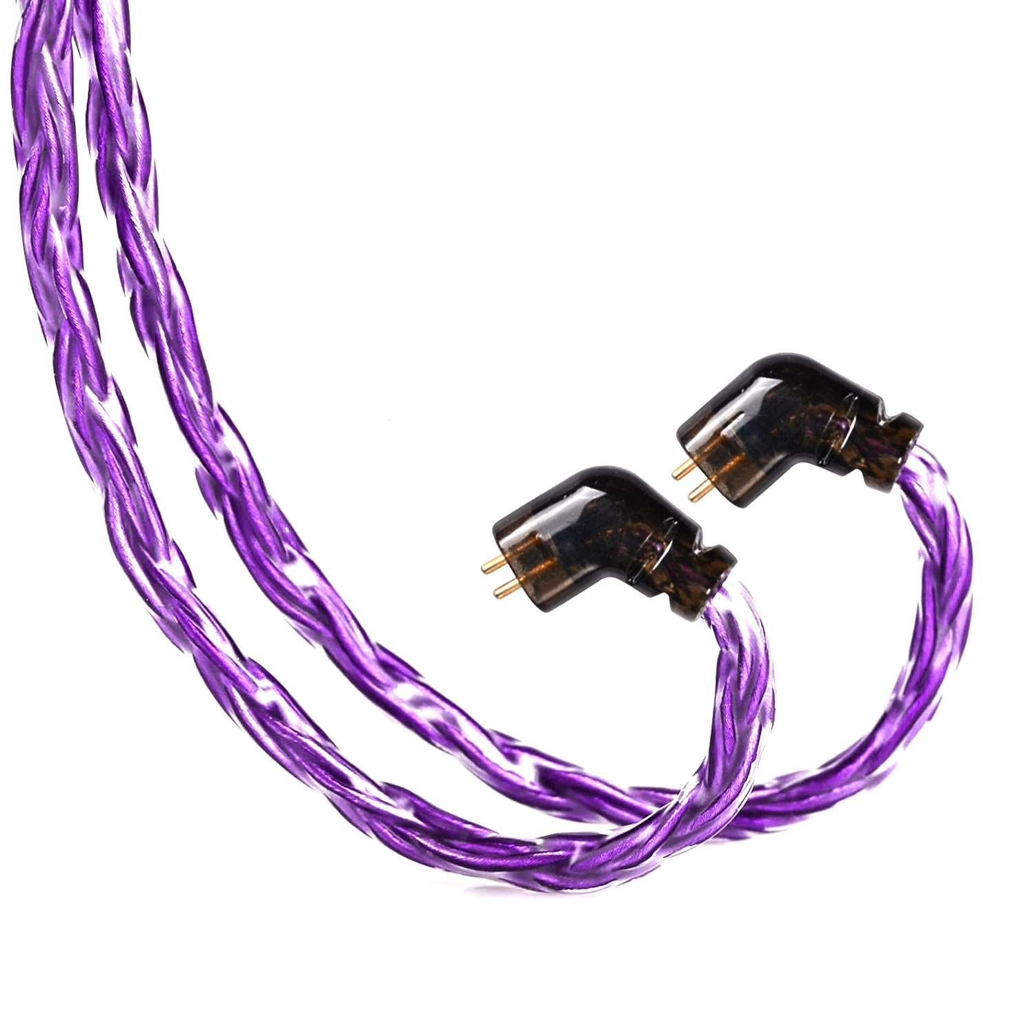 Cable de actualización IEM, cables mejorados para auriculares chapados en plata de 16 núcleos, Cable de Monitor de oreja con Pin de QDC-C para KZ ZS10 ZSN PRO AS16 CCA CRA