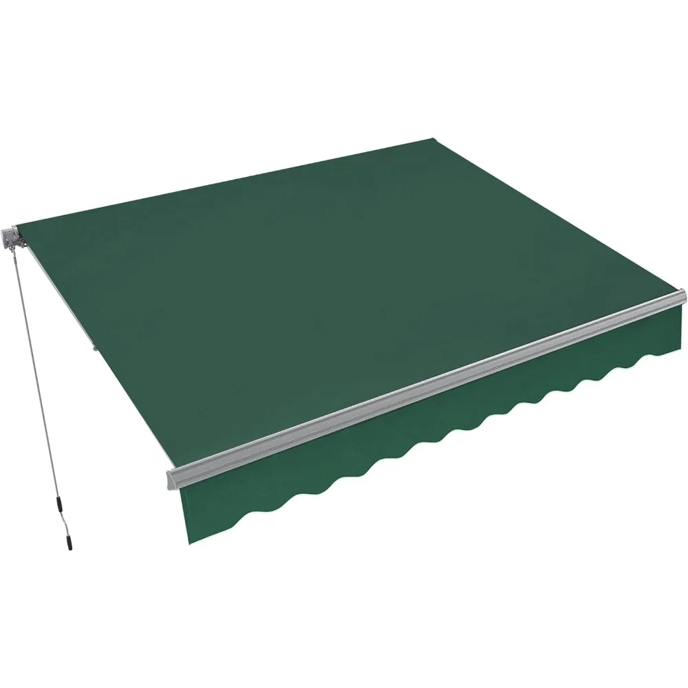 

Patio Awning 10x8 Feet Sunshade Canopy for Manual Retractable Awnings, 4627 (Dark Green, 10x8ft)