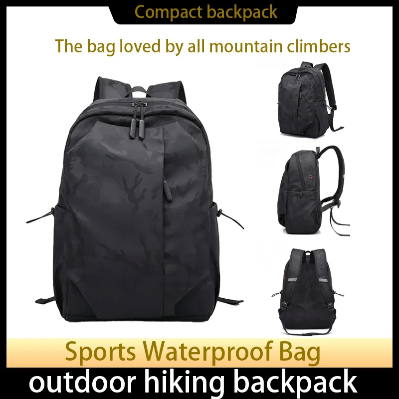 

Men's double-shoulder bag, breathable and durable camouflage backpack, casual and water-resistant, durable computer bag