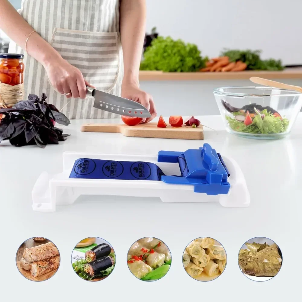 1 Pcs Grape Leaf Roll Machine Vegetable Drum Machine Sushi Meat Roll Tools Kitchen Rattan Leaf Roll Accessories