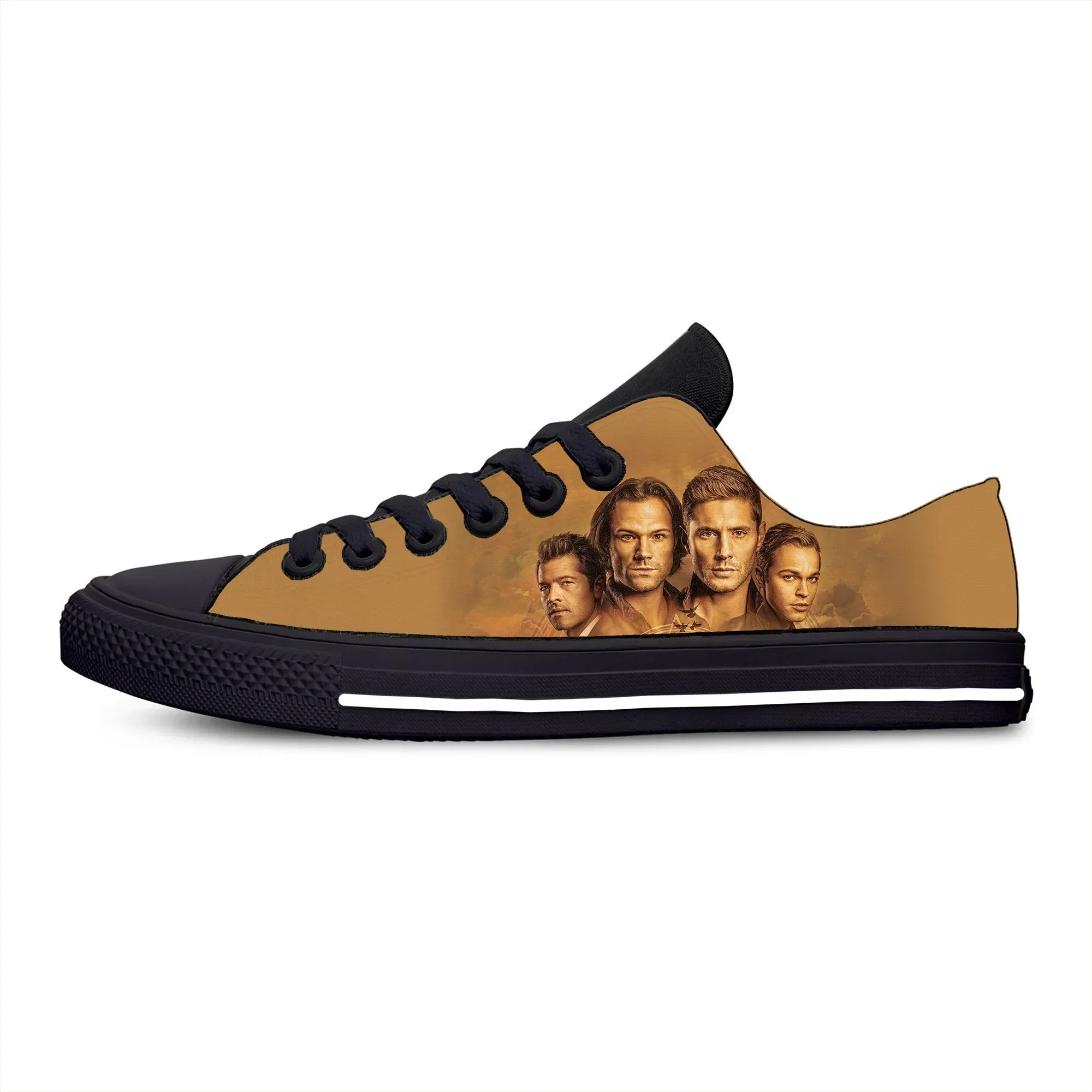 Supernatural Winchester Brothers zapatos de tela informales, zapatillas ligeras y transpirables, con estampado 3D, para hombre y mujer