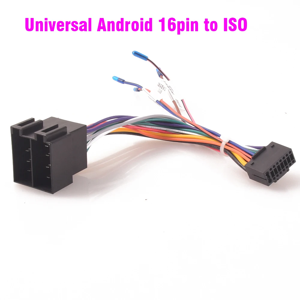 Car Radio Stereo Wiring Harness ISO to Android Universal Accessory Wire for Mercedes benz Opel  Fiat for Renault Peugeot