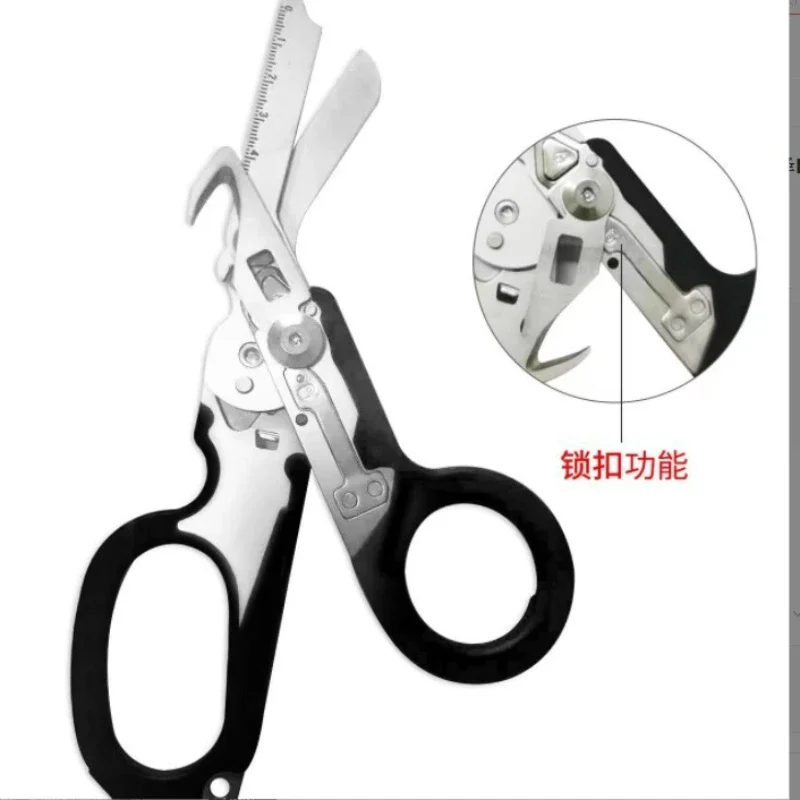 Multifunctional Outdoor Folding Tactical Scissors Small First Aid Scissors Set Medical First Aid Scissors Outdoor Survival Tools