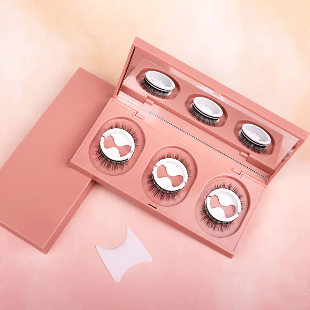 Cílios autoadesivos reutilizáveis cílios postiços naturais para mulheres extensões de maquiagem de olhos grossos sem cola