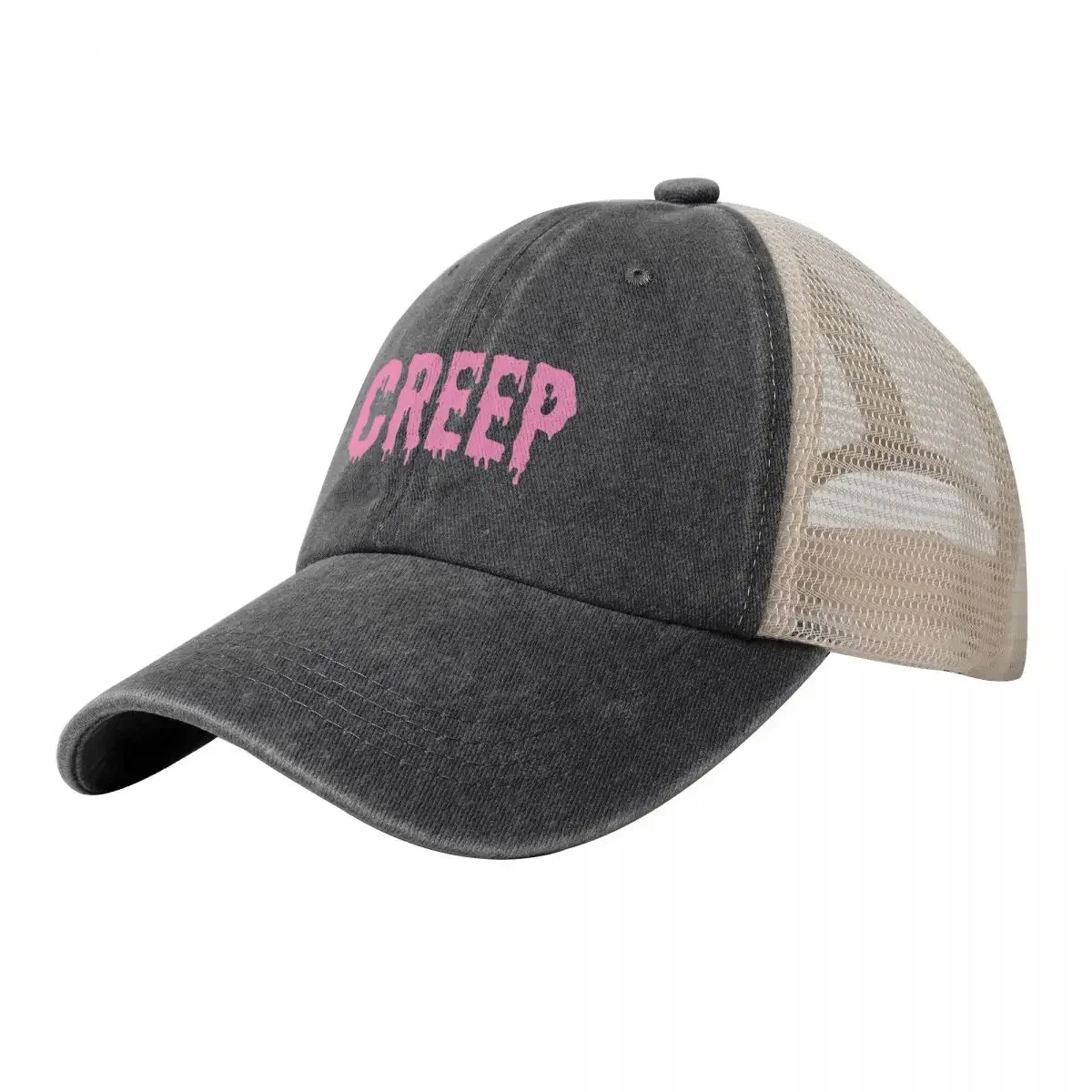 

CREEP Pink Baseball Cap western Hat Vintage Trucker Hat New In Hat Sun Hats For Women Men's