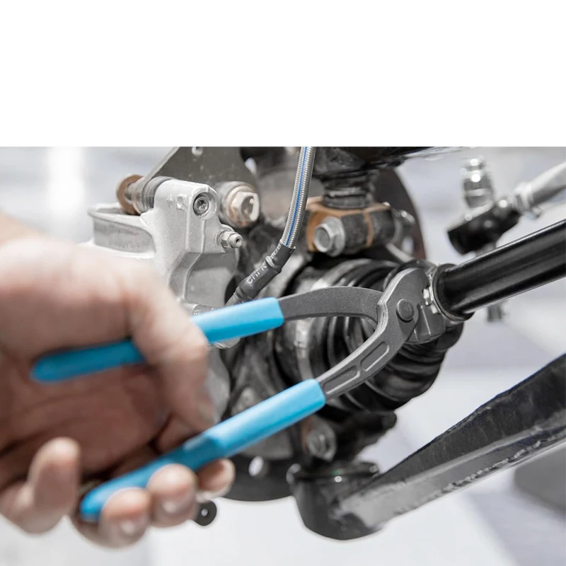 Car Dust Cover Clamp Automobile Disassembly Special Tools  CV Boot Clamp Pliers Made of Heavy-Duty SteelRubber Handle