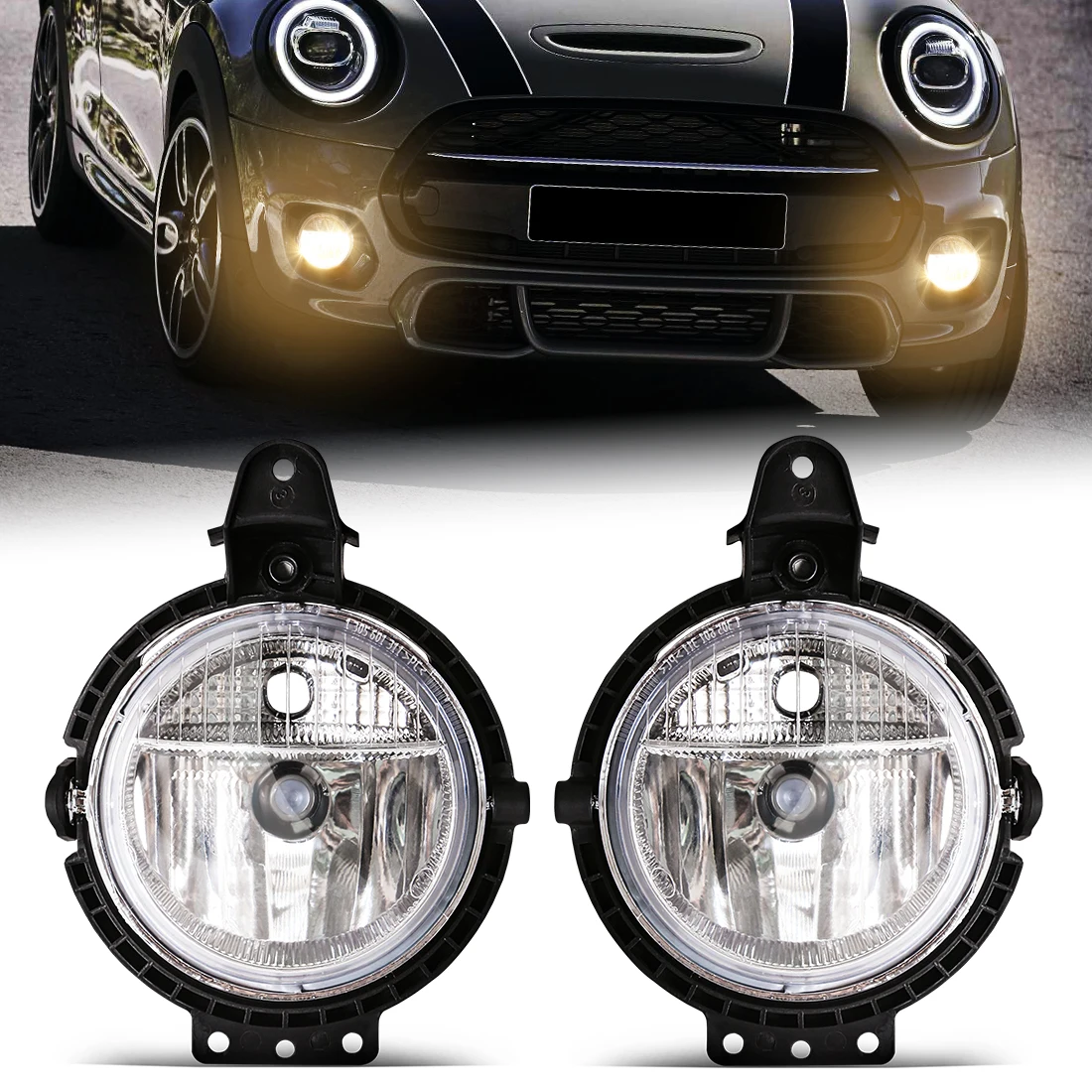 Front Bumper Fog Light For BMW Mini Cooper R55 R56 R57 R58 R59