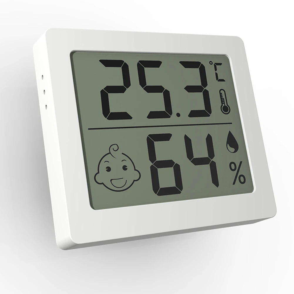 Instrument Rooms Thermometer Indicator Digital Display Greenhouses Hygrometer Living Rooms Versatile Tool With Smile