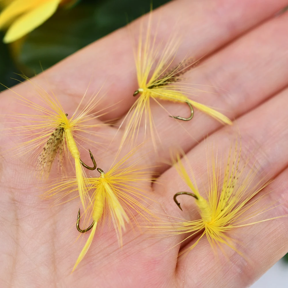 MNFT Señuelo Moscas secas estilo insecto mosquito para pesca de trucha - imagen 5