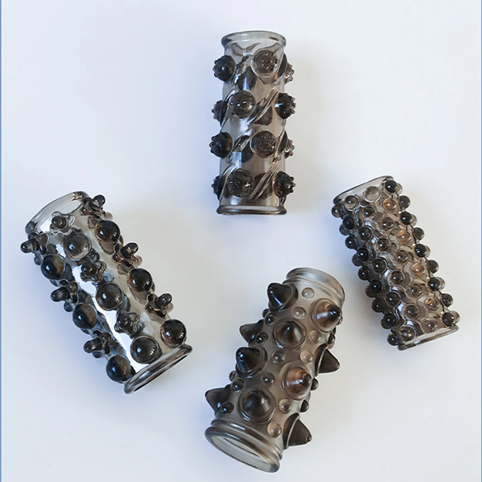 Large Particle Semen Lock Rings 4Style Delay Ejaculation Cock Penis Rings For Men TPE Material Pussy G-Spot Stimulation Sex Toy view 2