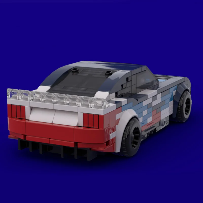 438 PCS Sports car Mustang Dark Horse MOC Customize Modular Building Block Educational Model Brick DIY Christmas Toy Gift