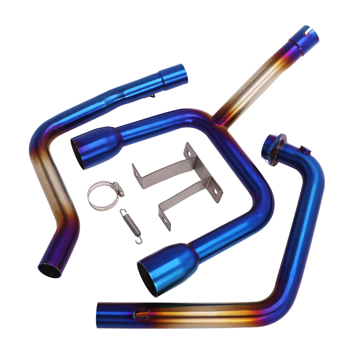 For Suzuki GSXS150 GSXR150 Motorcycle Exhaust Escape System Muffler 51MM Dual Muffler