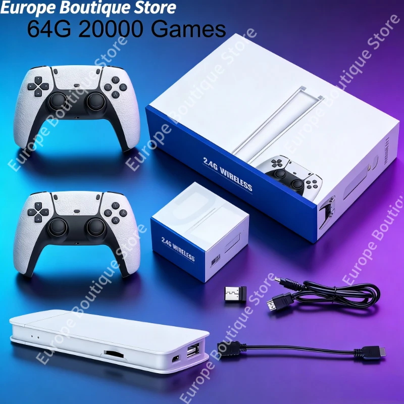 M15 لعبة عصا 4K HD 20000 ألعاب لاعب 2.4Ghz وحدة تحكم لاسلكية يده ممر كلاسيكي 2025 تلفزيون أجهزة تحكم ألعاب الفيديو المنزلية