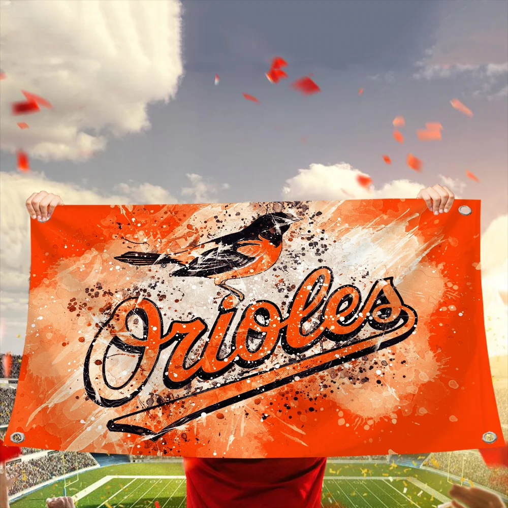 Club Flag Pride Flag Flag to Hang Flags for Rooms Banner Baltimore O-orioles Funny Flags and Banners Outdoor Decor Decorations