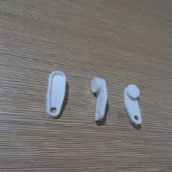 50 Pcs White Curtain Track Glider Hooks, Plastic Material Curtain Roller Decoration Accessories Ceiling Roller Track Hooks