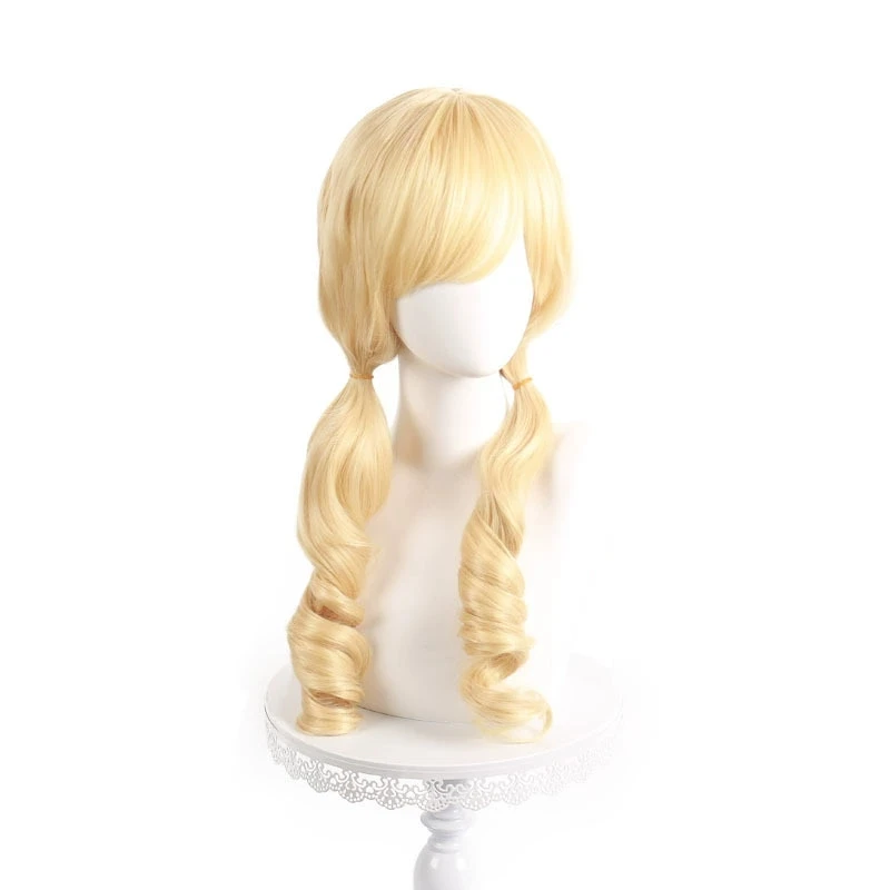 Anime Tomoe Mami Cosplay Wig Puella Magi Madoka Magica Combats Wig  Heat Resistant Silk Mesh Wig Halloween Party Wigs