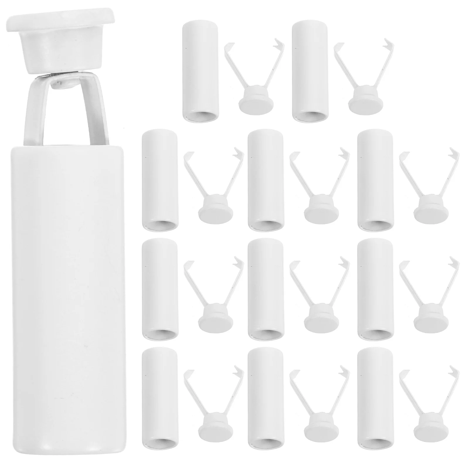 

Door Guard Pendant Clock Shoelace Clips Rope Stopper Cord Holder White Zinc Alloy