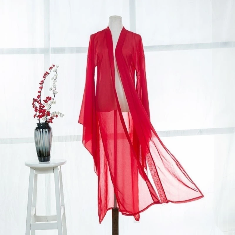 2025 ฤดูร้อนใหม่ผู้หญิงยาวชีฟองเสื้อสเวตเตอร์ถักครีมกันแดดแขนสามในสี่สีดําสีฟ้าสีขาวแฟชั่นเสื้อสเวตเตอร์ถักบาง