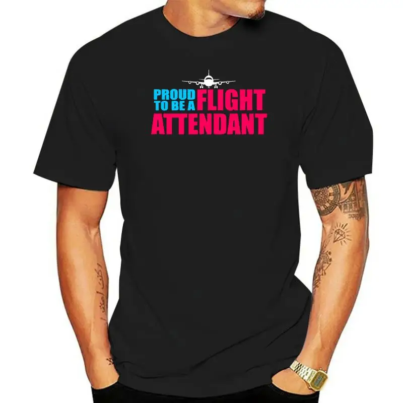 Flight Attendant Stewardess Airline Travel Job T Shirt Novelty Comical Crew Neck Personalized Short Sleeve Spring Kawaii Shirt