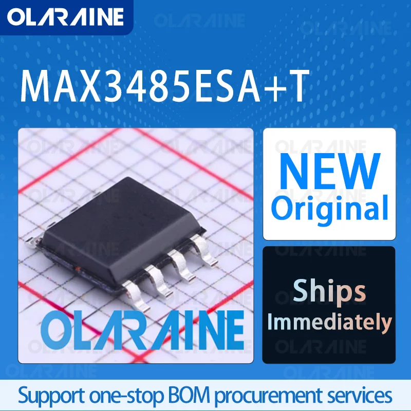 1/5/10Pcs MAX3485ESA+T SOIC-8 original ic chip RS-422/RS-485 interface ICs RoHS 1 Receiver Data rate 10 Mb/s Voltage - 3.3 V