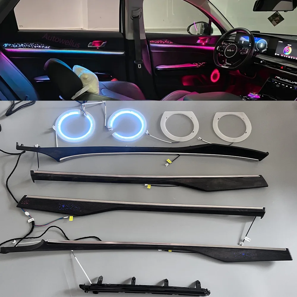 256 Colors Door Dashboard Replacement Panel Dynamic LED Ambient Light for Kia K5 2020-2025 Atmospheric AccessarieS Mofification