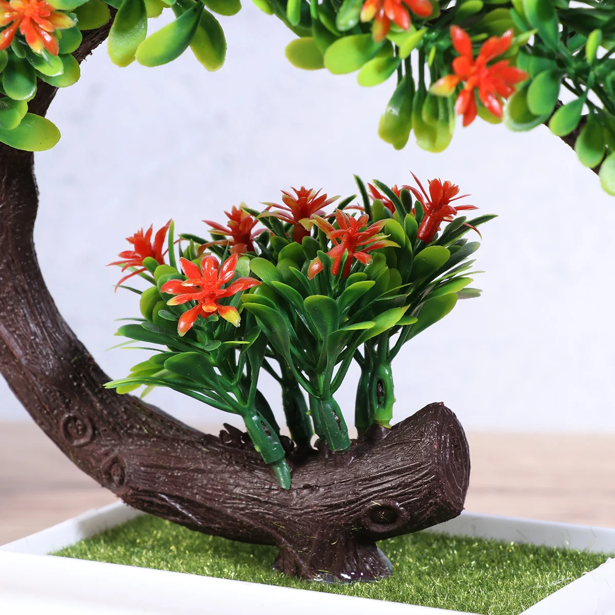 

Artificial Green Potted Plant Indoor Small Bonsai Plants Decor Simple Flower Pots
