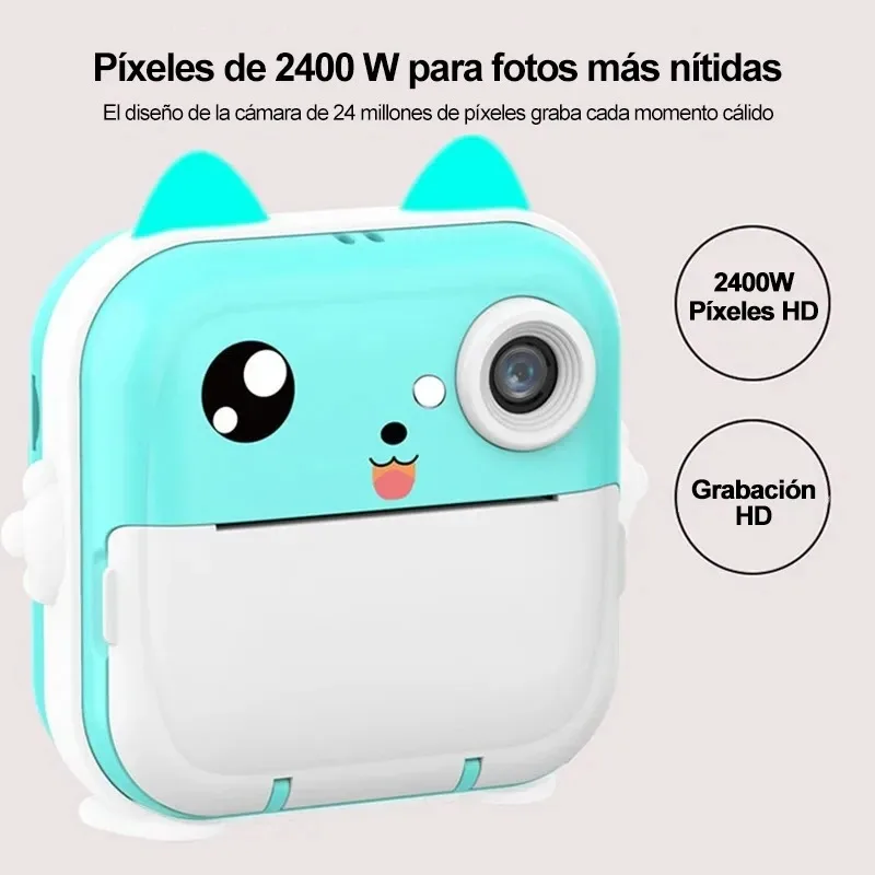 Children 1080P HD Digital Camera Toys Instant Print for Kids Thermal Print Camera Instant Print Photo Video With 32G Memory Card