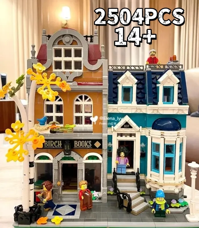 

2026NEW MOC 2504 шт. Прибытие 10270 книжный магазин альтернативный строительный блок игрушки Декор Рождество день рождения детский подарок