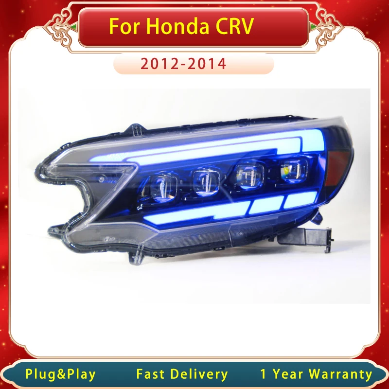 

Автомобильная передняя фара для Honda CR-V CRV 2012-2014, фары головного света, улучшенный новый дизайн, динамическая сигнальная лампа, головка в сборе