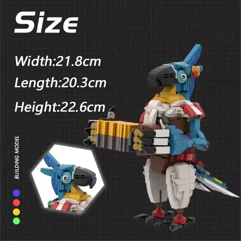 MOC Popularna Figurka z Gry Brickheadz Zestaw Klocków Zeldaed Cas Ptak Potwór Model DIY Puzzle Zabawki dla Dzieci Prezent Urodzinowy