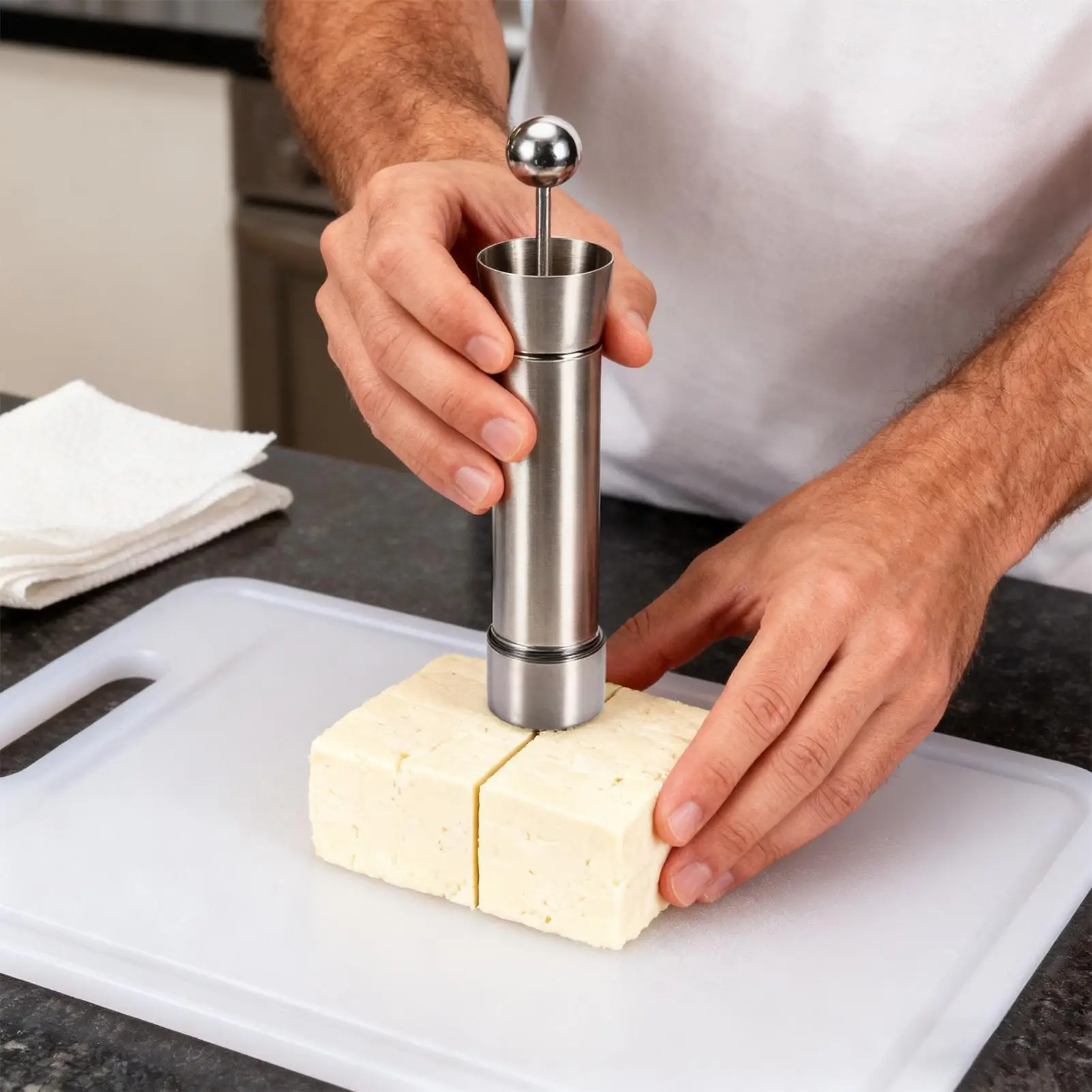 قالب التوفو من الفولاذ المقاوم للصدأ، مكبس DIY متعدد الأغراض لخثارة الفاصوليا، أداة مطبخ البانير والجبن للطهاة المنزلية، إعداد الوجبات النباتية