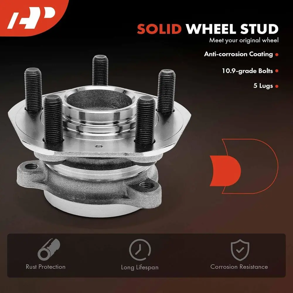 Cuscinetto ruota anteriore e gruppo mozzo con 5 bracci compatibili con Tesla Model 3 2017-2022, modello Y 2020-2021, solo RWD