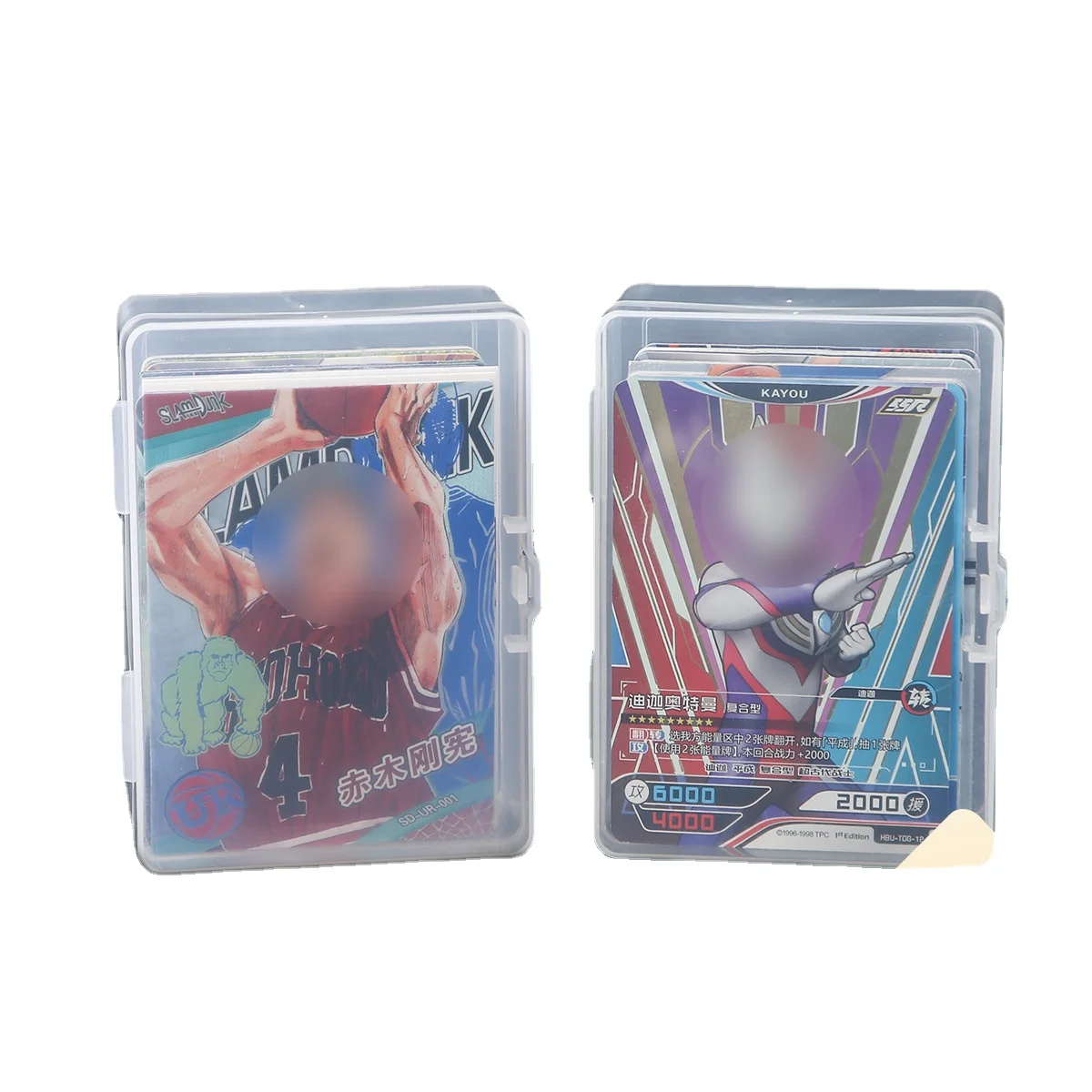 5pcs/lot Transparent Storage Box Photo Card Holder Box Case Container Idol Albumes Collection  Board Gaming Cards Portable