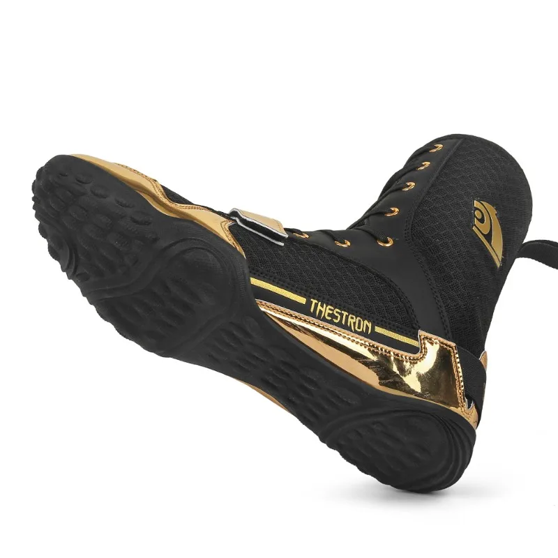 High Quality Boxing Sport Shoe Youth Indoor Men Fighting Shoes Wearable Wrestling Shoes Men Non-Slip Men Boxing Sneakers