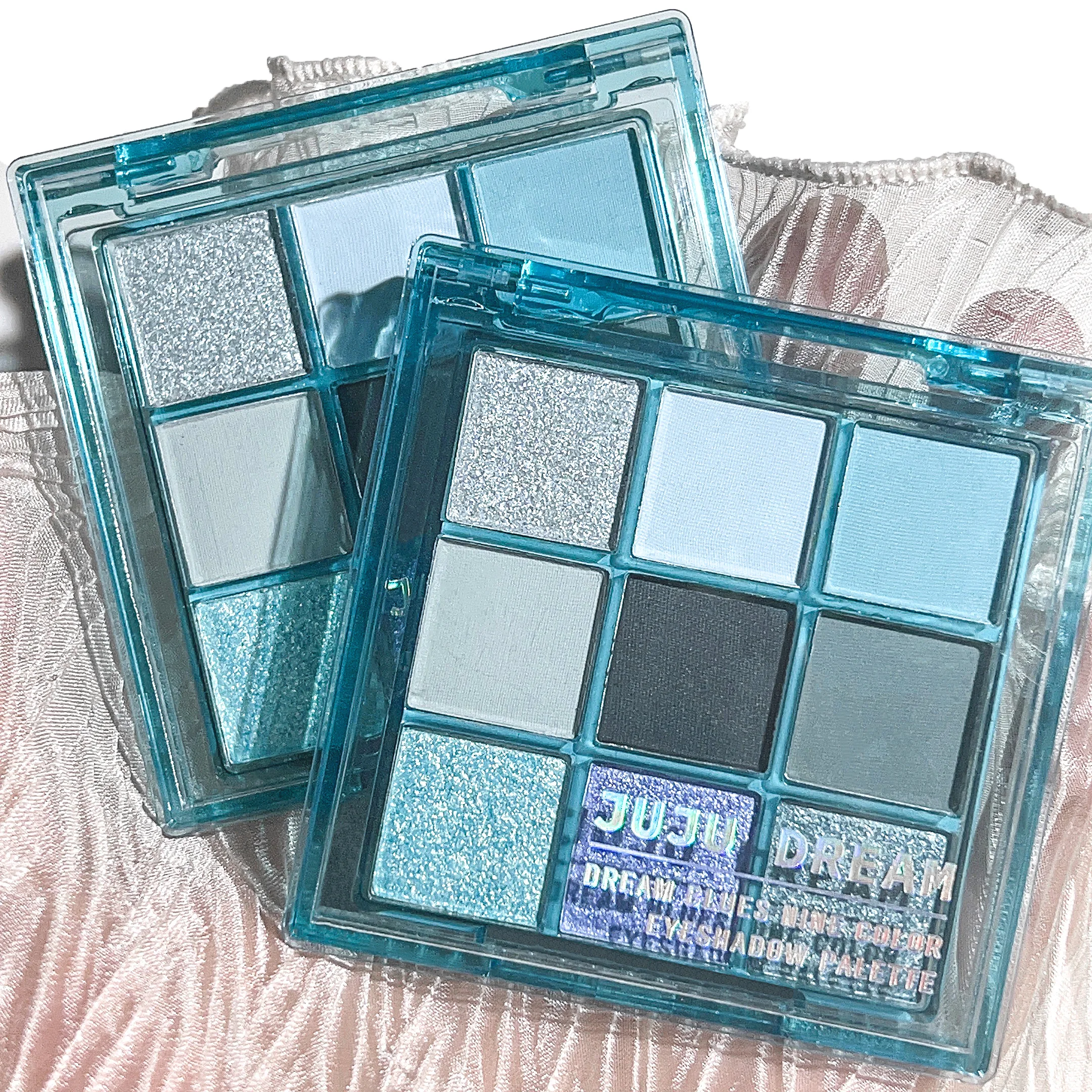 لوحة ظلال عيون مكونة من تسعة ألوان من Jiugong شبكة لؤلؤية غير لامعة فلاش البندق والكاكاو لوحة ظلال العيون #4