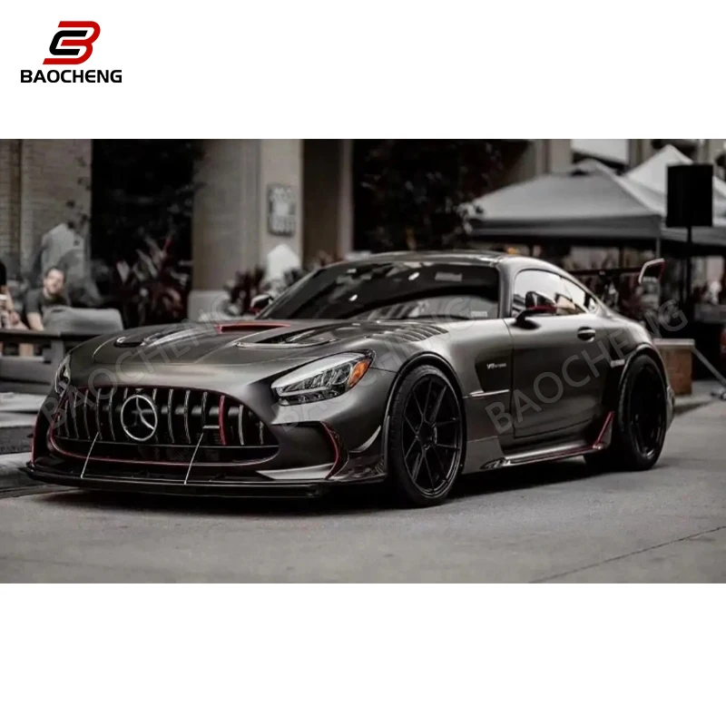 Body kit for Mercedes-Benz Amg GT GTS GTR Plus BS style half-carbon fiber front bumper rear bumper spoiler fender