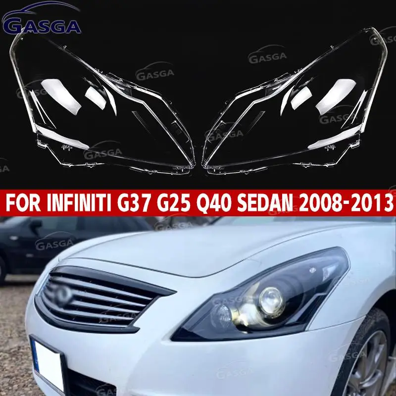 

Корпус лампы для Infiniti G37 G25 Q40 Sedan 2008-2013 Крышка фары Прозрачная линза