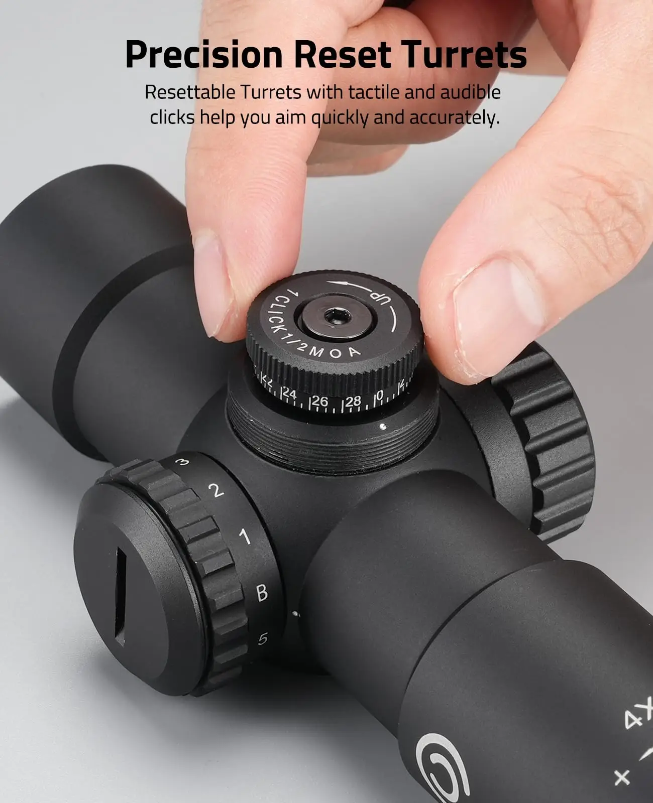 CVLIFE BDC-Ⅱ Illuminated Reticle Ultra Crisp Clear Image JackalHowl 4x30 Compact Scope 30mm Offset Reticle Fixed Magnific