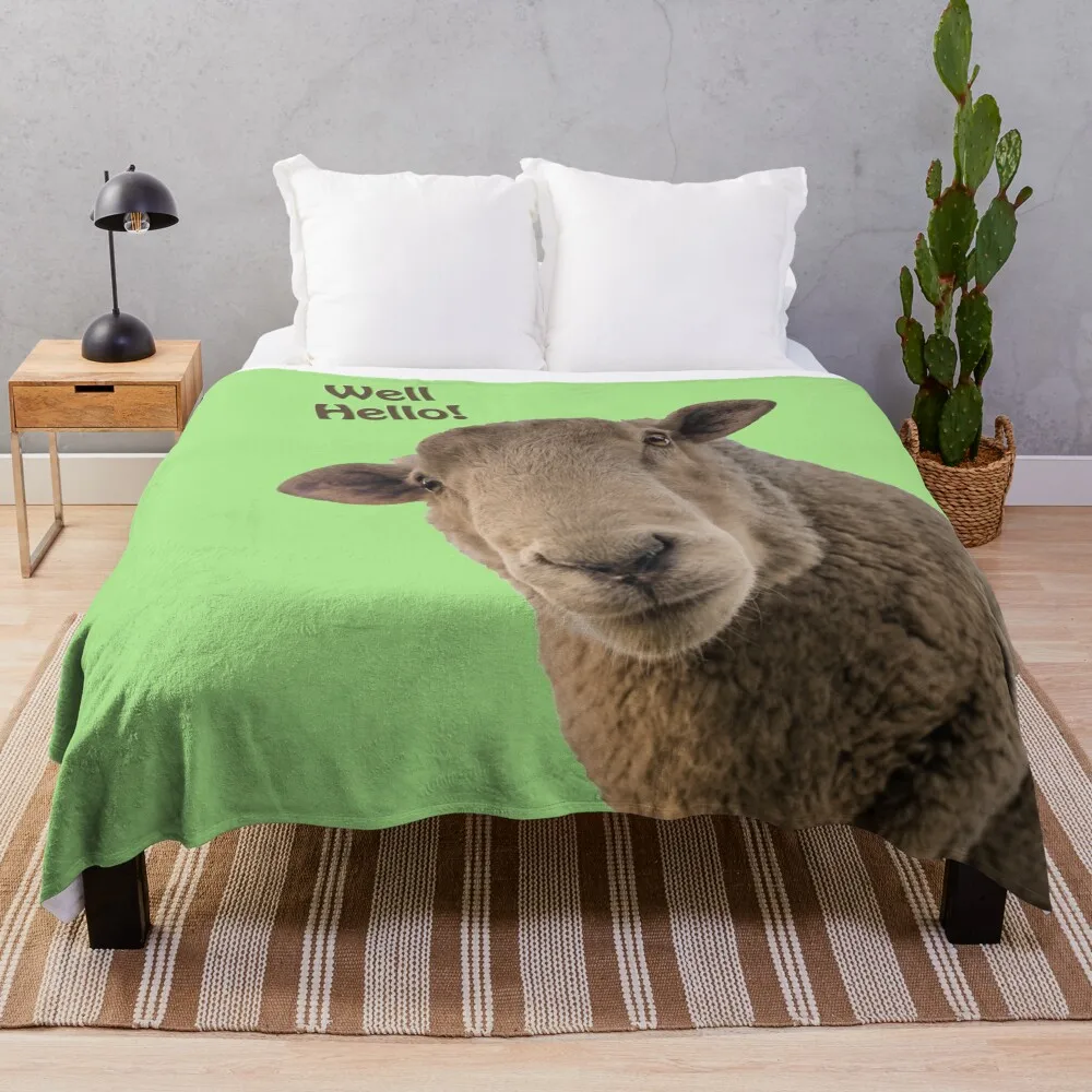 

Sheep Throw Blanket Custom warm winter Furry Vintage Blankets