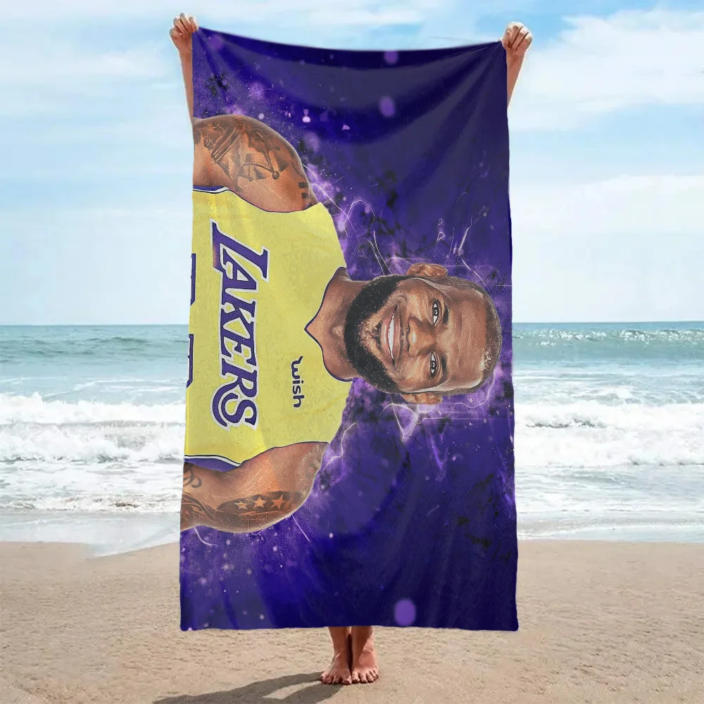 Basketball LeBron James-LJ Towel Bath towel pattern beach towel quick drying and absorbent Pure Cotton basically never fade