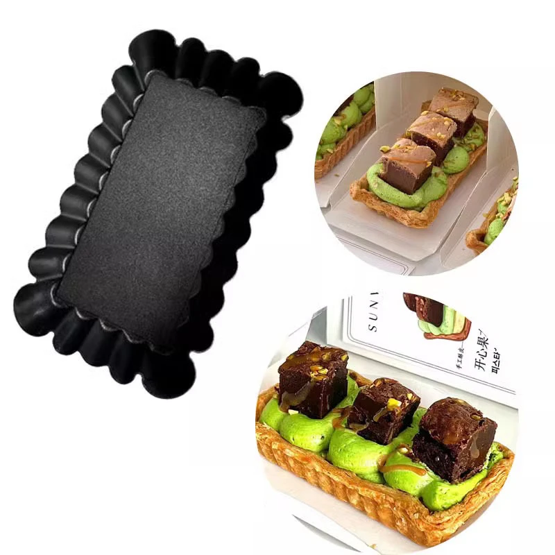 Rectangular Cake Baking Pan Non-Stick Removable Bottom Flan Pan Molds Bakeware Template Dishes Tart Pan Pie Pizza Cake Pans