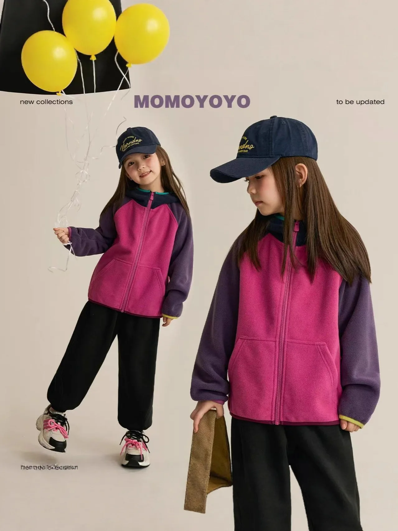 Hot Sale Girls Boys Fleece Hoodie Jacket Children's Double Sided Fleece Hooded Coat Kids Fashion Outerwear Dropshipping