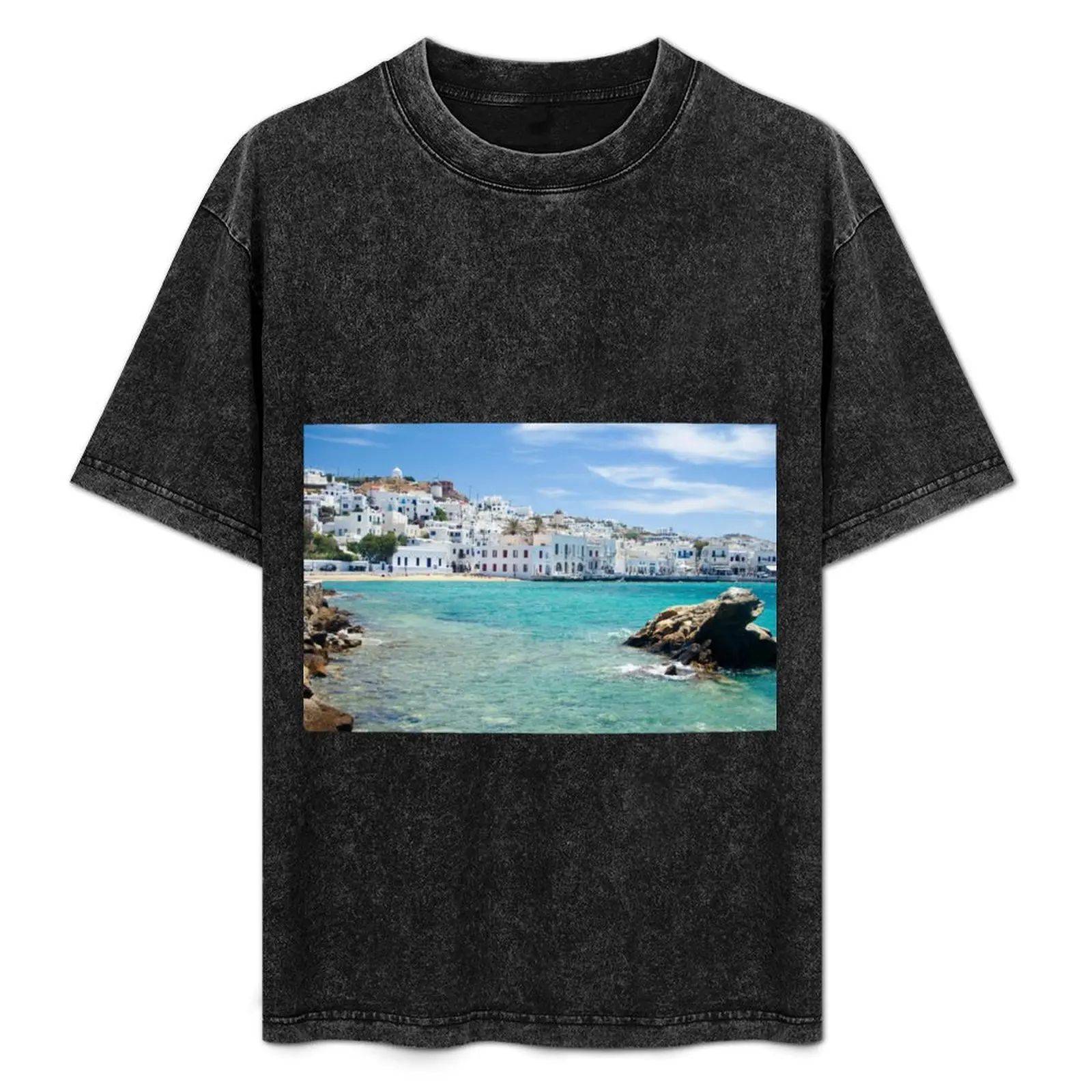

Mykonos Things To Do T-Shirt Casual Breathable Short Sleeve Top